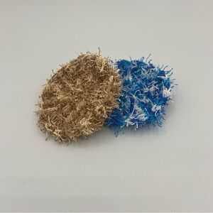 Eco-Friendly Scrub Pads - Brown and Blue